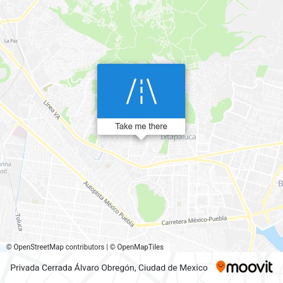 Privada Cerrada Álvaro Obregón map