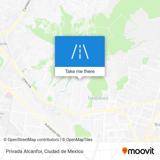 Mapa de Privada Alcanfor
