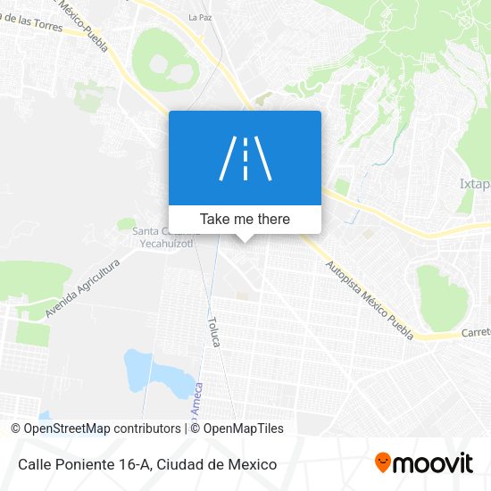 Calle Poniente 16-A map
