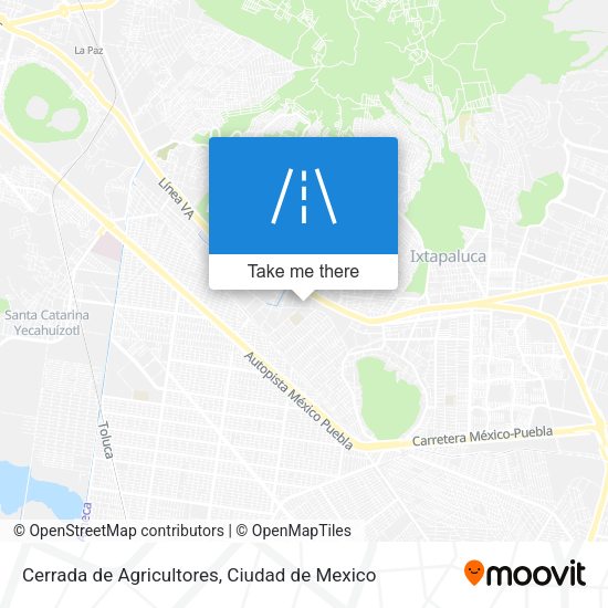 Mapa de Cerrada de Agricultores