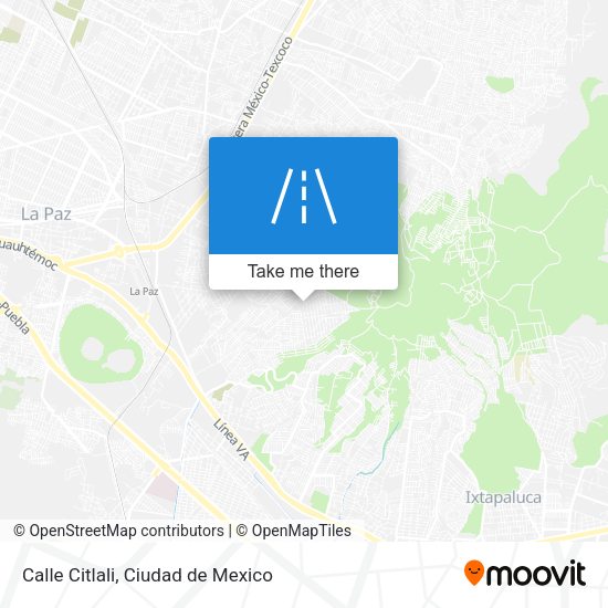 Mapa de Calle Citlali