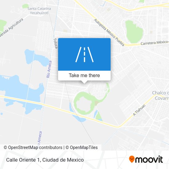 Mapa de Calle Oriente 1