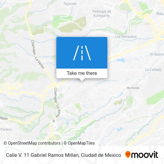 Calle V. 11 Gabriel Ramos Millan map