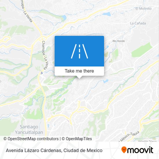 Avenida Lázaro Cárdenas map