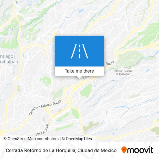 Mapa de Cerrada Retorno de La Horquilla