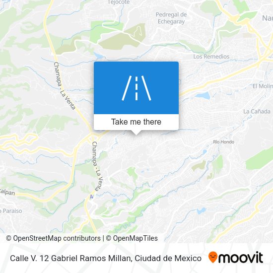 Calle V. 12 Gabriel Ramos Millan map
