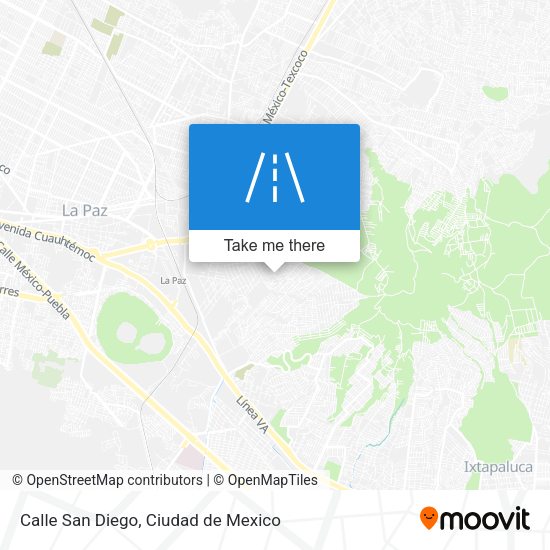 Calle San Diego map