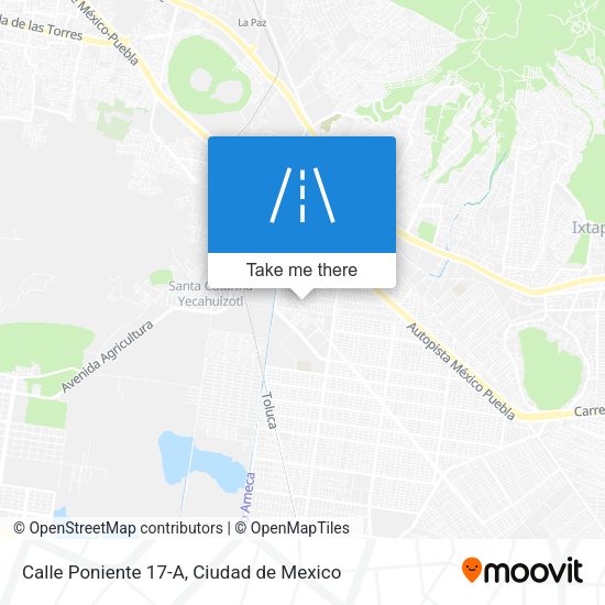 Calle Poniente 17-A map