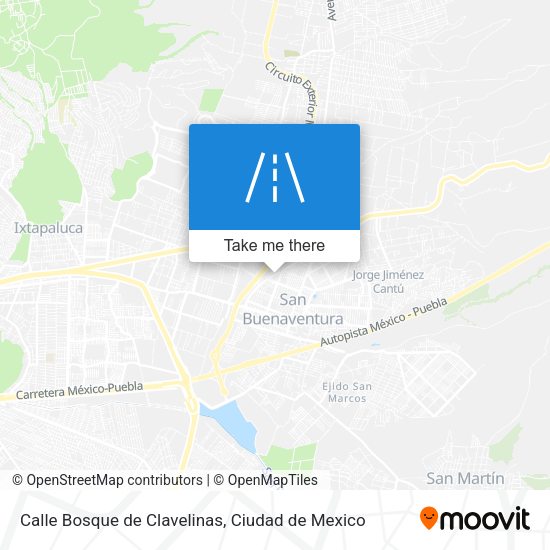 Mapa de Calle Bosque de Clavelinas