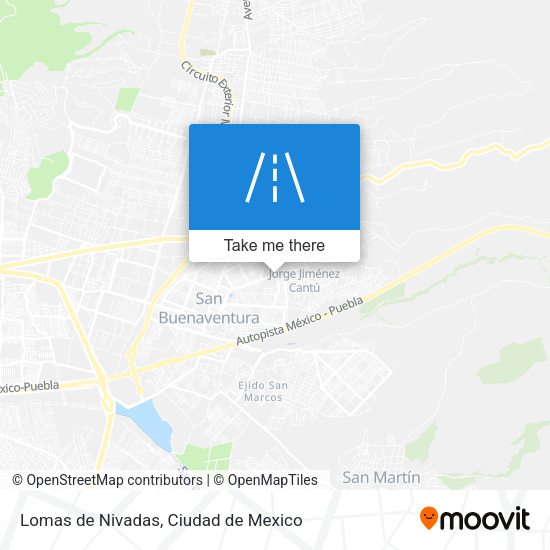 Lomas de Nivadas map