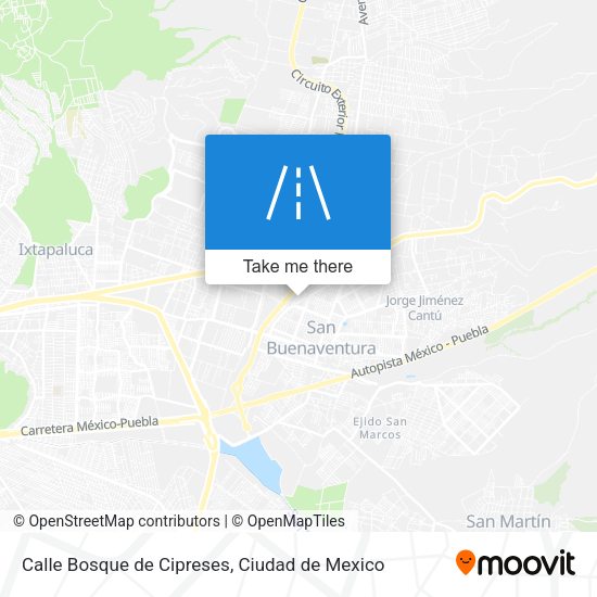 Mapa de Calle Bosque de Cipreses