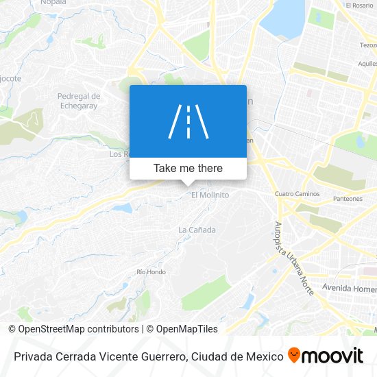 Mapa de Privada Cerrada Vicente Guerrero