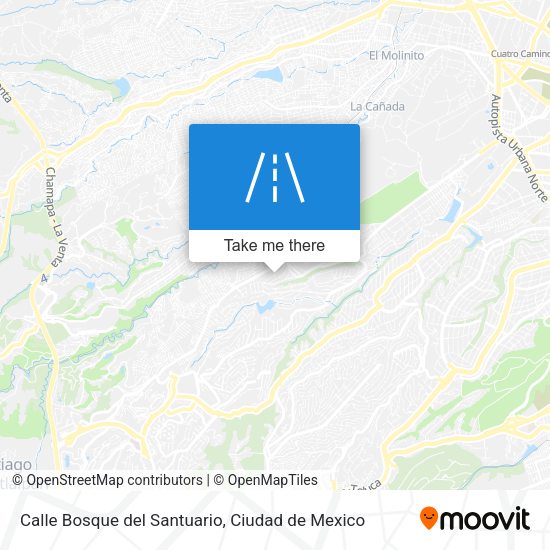 Calle Bosque del Santuario map