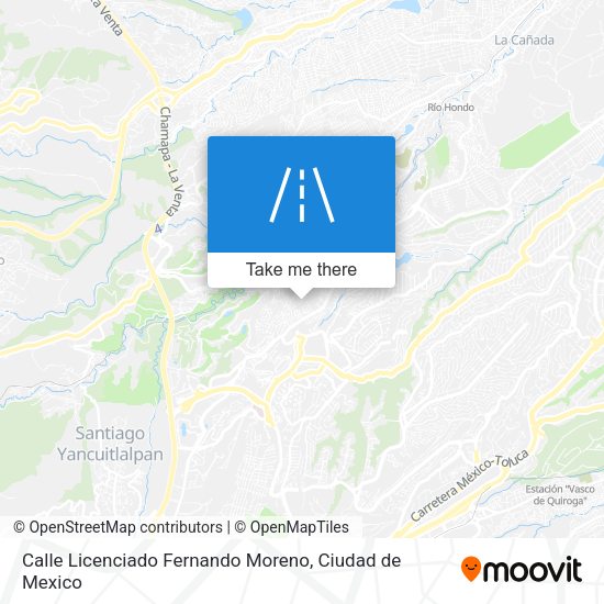 Mapa de Calle Licenciado Fernando Moreno
