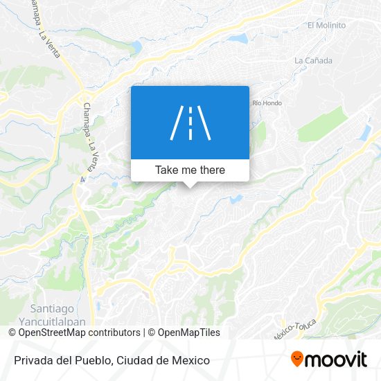 Privada del Pueblo map