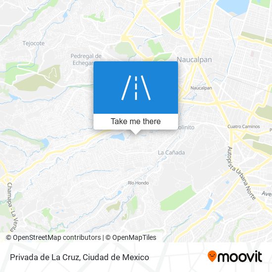 Privada de La Cruz map