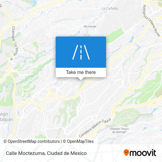 Calle Moctezuma map