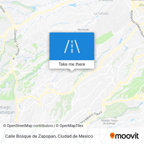 Calle Bosque de Zapopan map