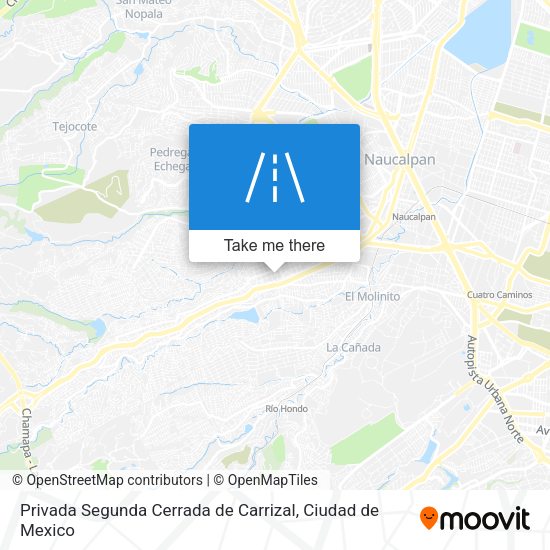 Mapa de Privada Segunda Cerrada de Carrizal