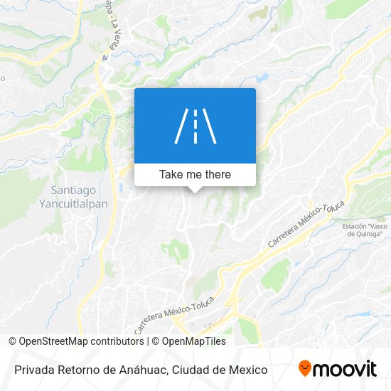 Privada Retorno de Anáhuac map