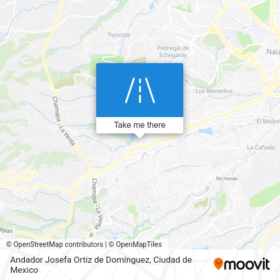 Andador Josefa Ortiz de Domínguez map