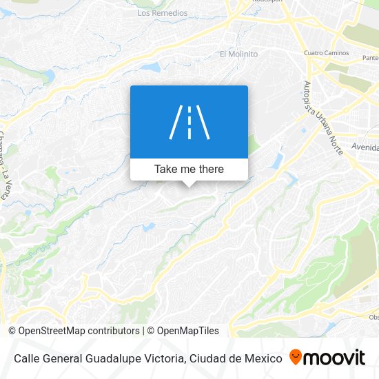 Calle General Guadalupe Victoria map