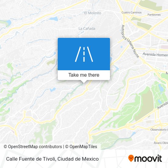 Mapa de Calle Fuente de Tívoli