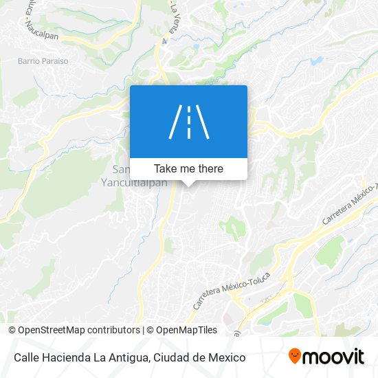 Mapa de Calle Hacienda La Antigua