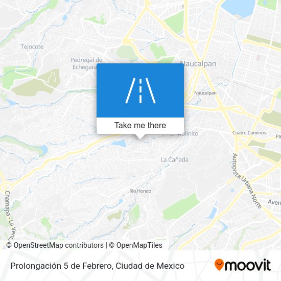 Mapa de Prolongación 5 de Febrero
