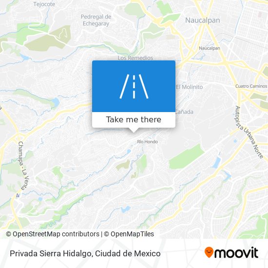 Mapa de Privada Sierra Hidalgo