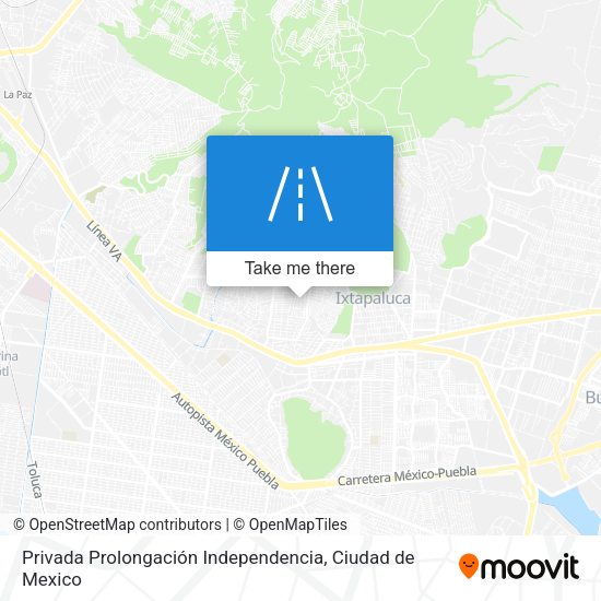 Privada Prolongación Independencia map