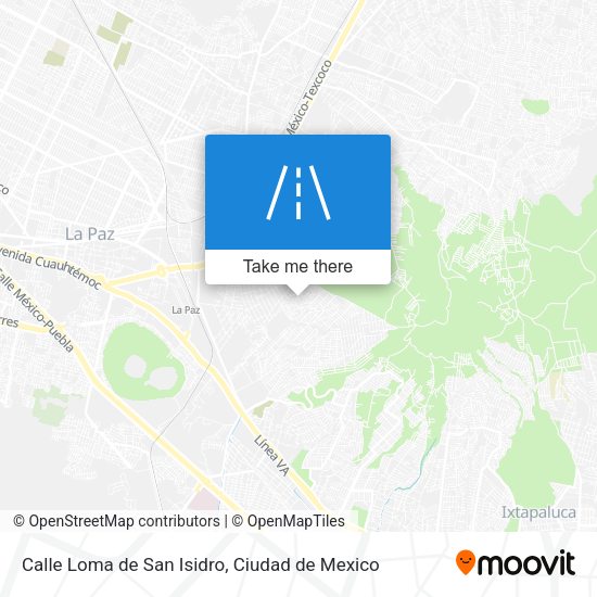 Calle Loma de San Isidro map