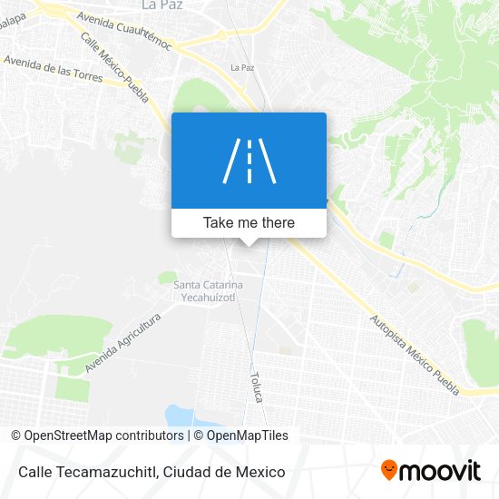 Mapa de Calle Tecamazuchitl