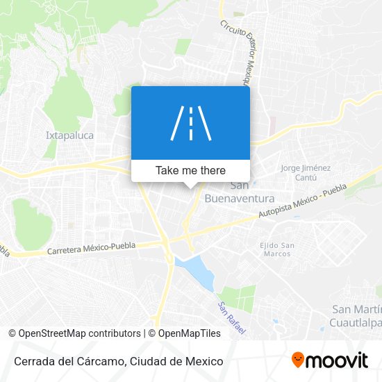 Mapa de Cerrada del Cárcamo