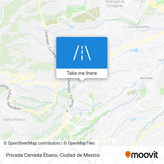Privada Cerrada Ébano map