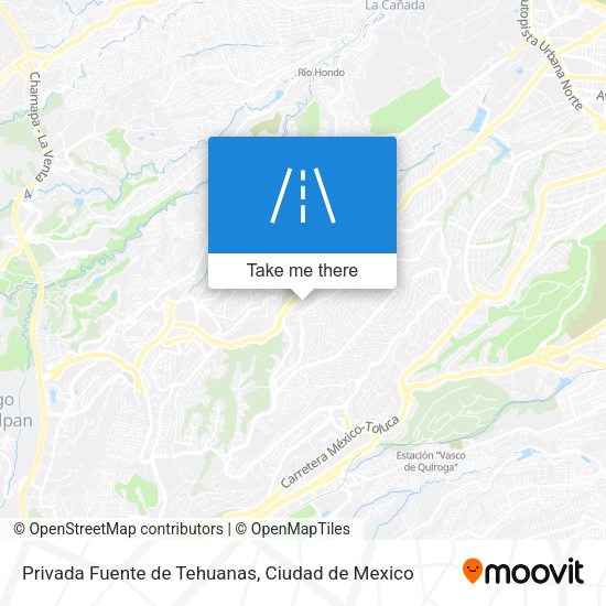 Mapa de Privada Fuente de Tehuanas
