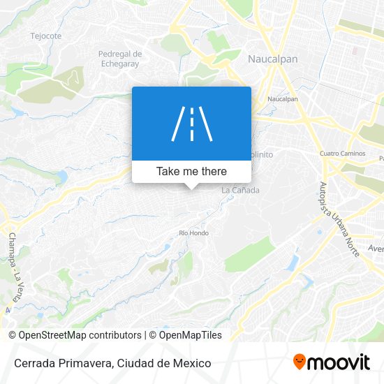 Cerrada Primavera map
