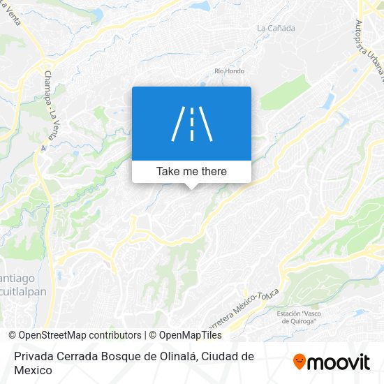 Privada Cerrada Bosque de Olinalá map