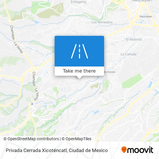 Mapa de Privada Cerrada Xicoténcatl