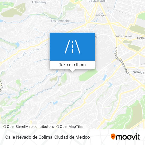 Calle Nevado de Colima map