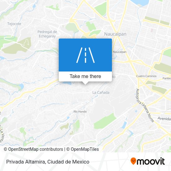 Privada Altamira map