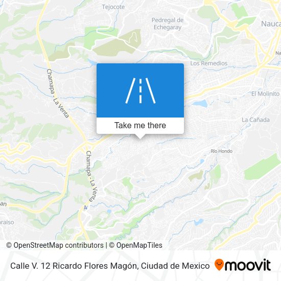 Calle V. 12 Ricardo Flores Magón map