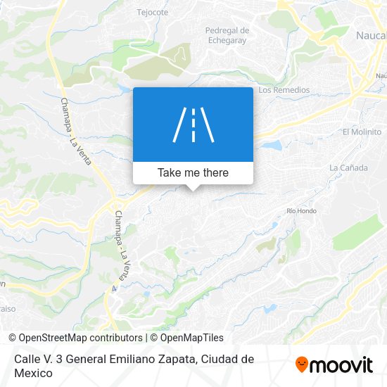 Mapa de Calle V. 3 General Emiliano Zapata