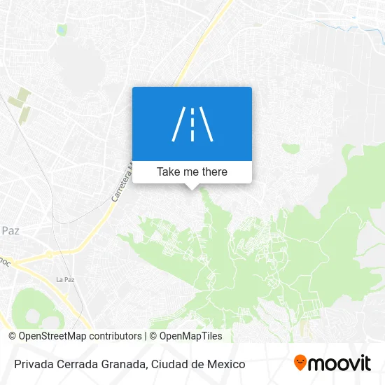 Privada Cerrada Granada map