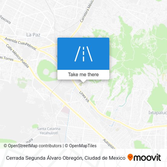 Mapa de Cerrada Segunda Álvaro Obregón