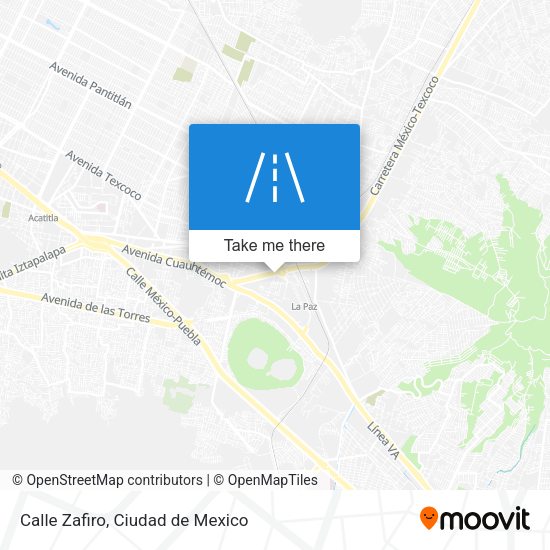 Mapa de Calle Zafiro