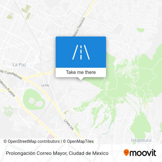 Prolongación Correo Mayor map