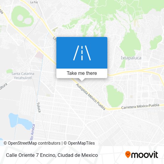 Calle Oriente 7 Encino map
