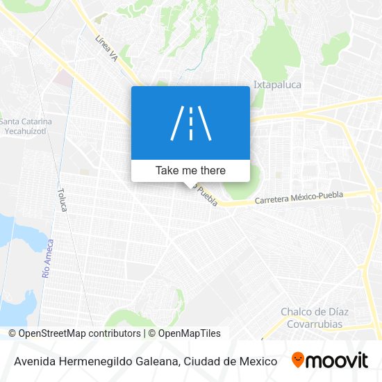 Avenida Hermenegildo Galeana map