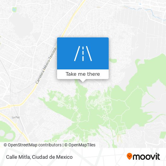 Calle Mitla map